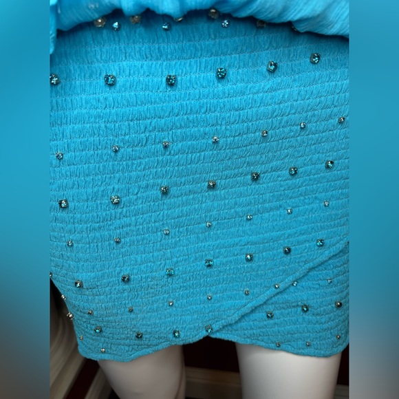 NWT Retrofête- The Lennon Dress in Color Blue Atoll. Size M - Picture 7 of 12